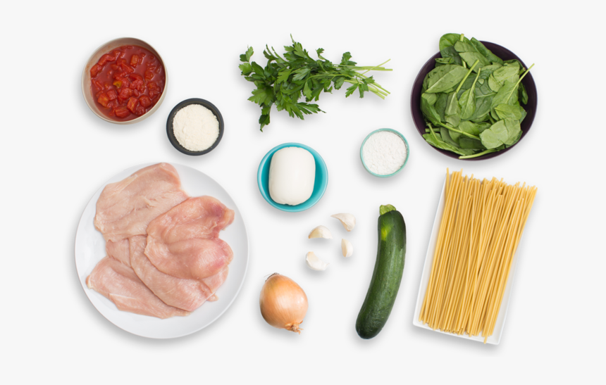 Chicken Parmesan With Fresh Mozzarella & Spinach-zucchini - Spinach, HD Png Download