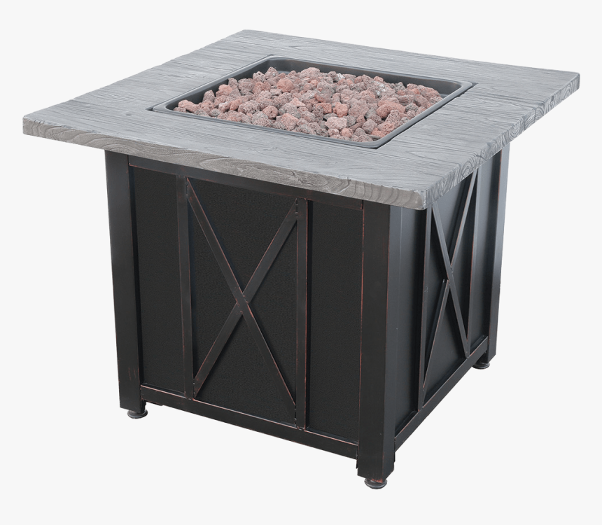 Endless Summer Lp Gas Outdoor Fire Table With Wood - Blue Rhino Fire Pit Table Stainless Steel, HD Png Download