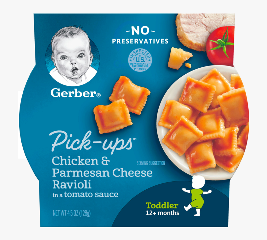 Chicken & Parmesan Cheese Ravioli - Gerber Ravioli, HD Png Download