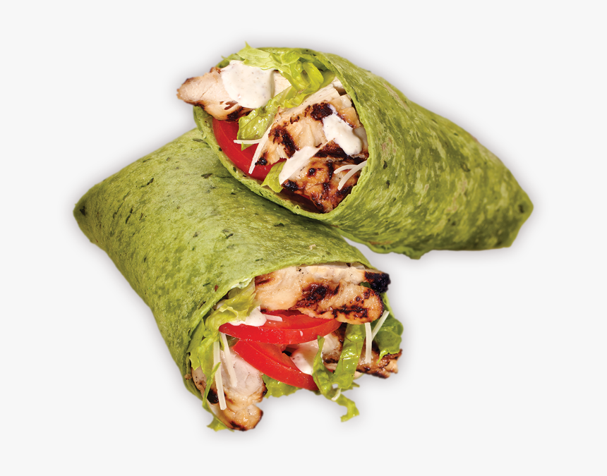 Chicken Caesar - Chicken Wrap With Italian Dressing, HD Png Download