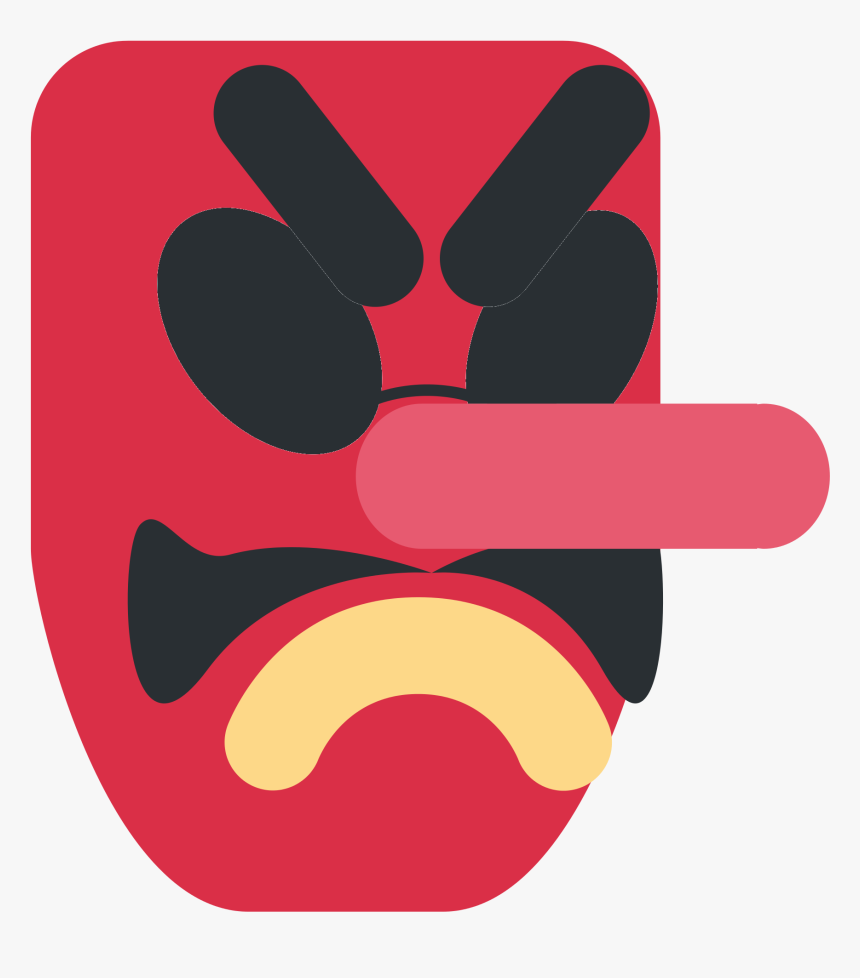 Japanese Goblin Emoji Twitter, HD Png Download