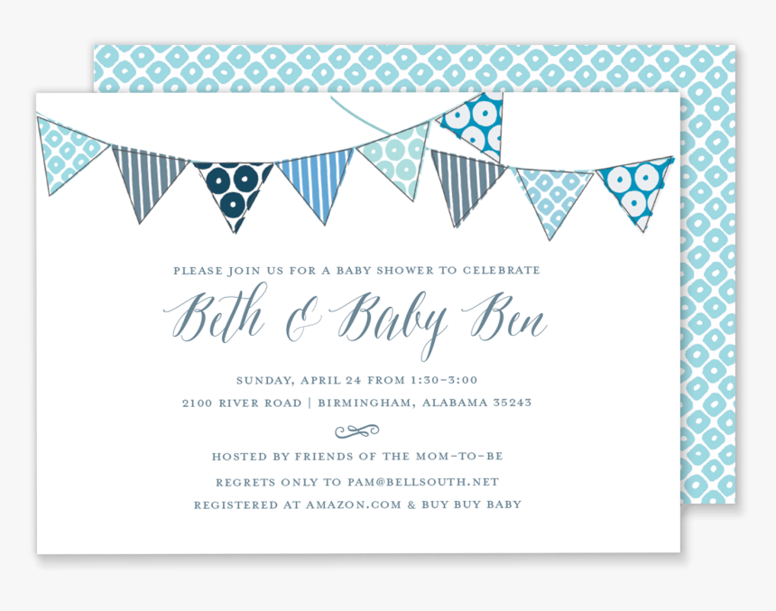 Baby Shower Invite Banner, HD Png Download