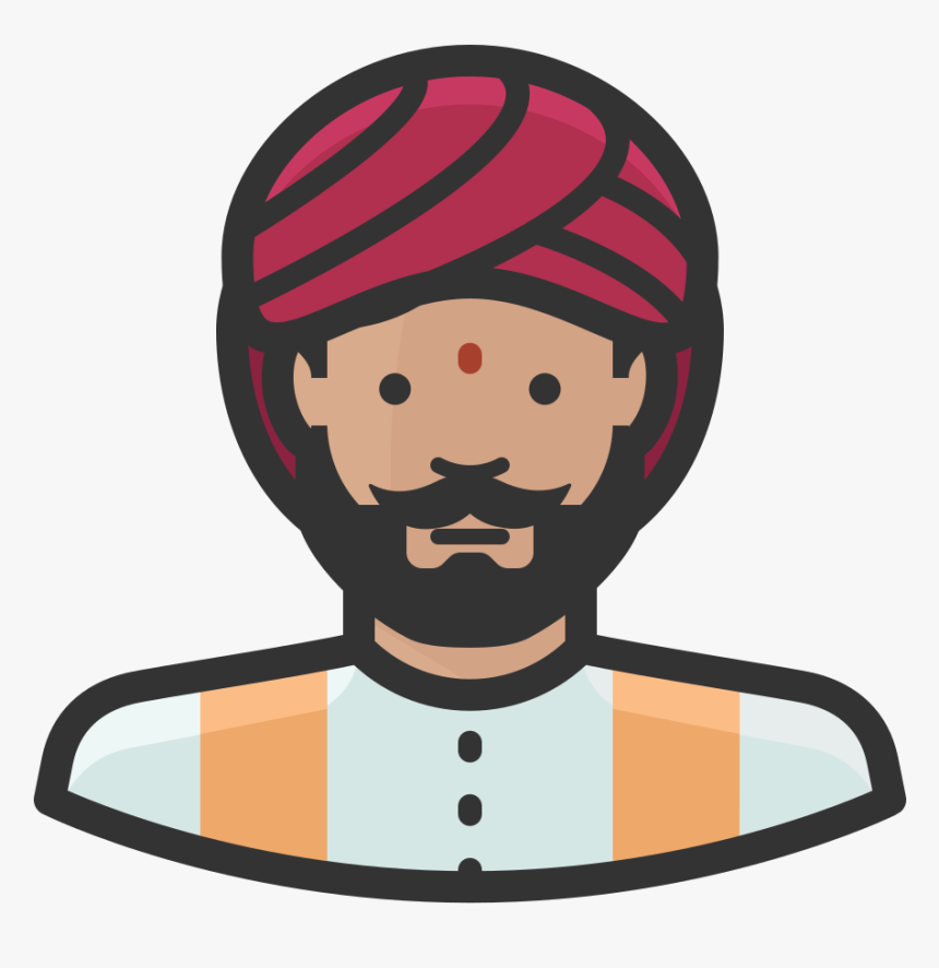 Indian Man Icon, HD Png Download