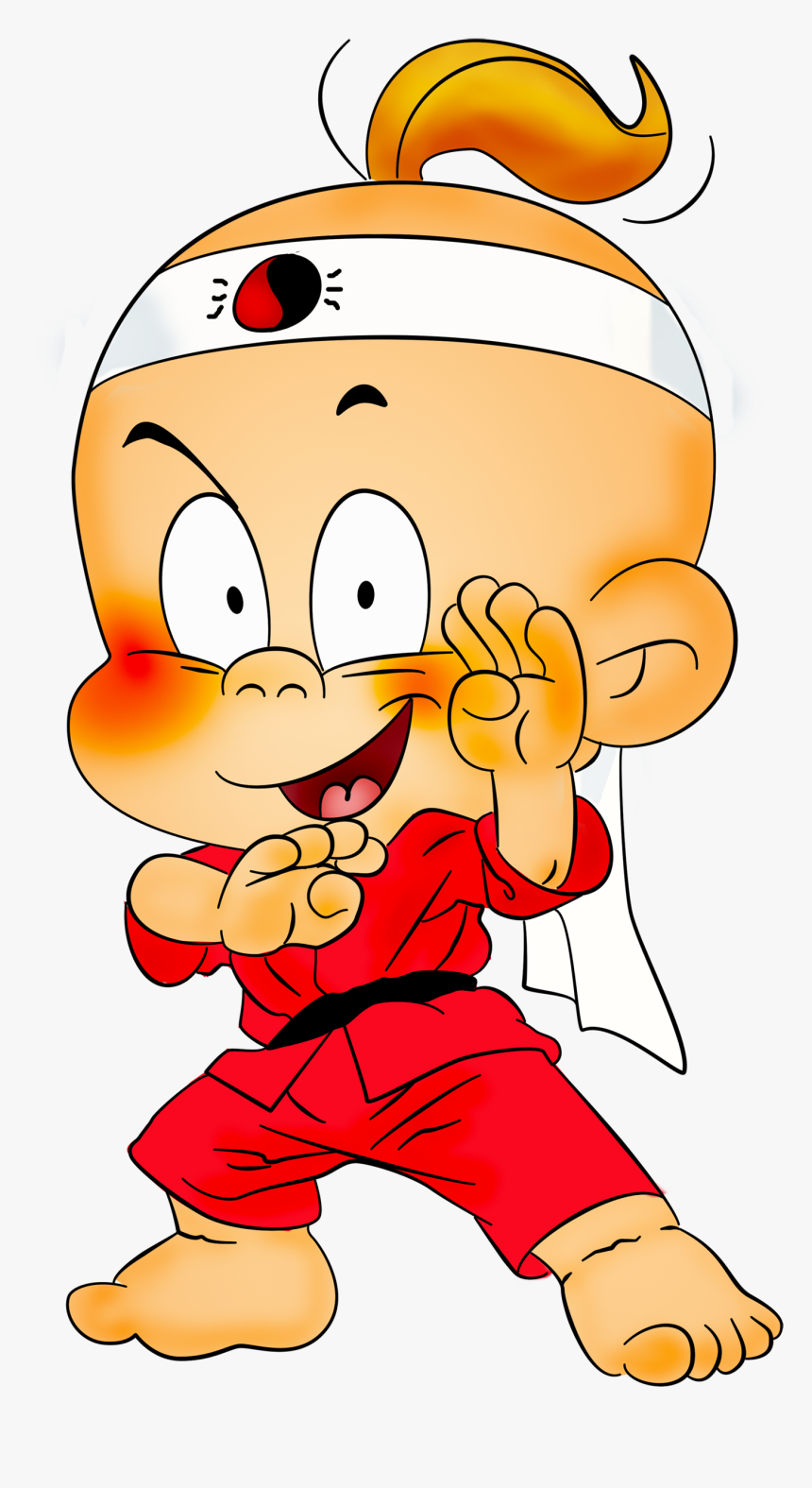 Karate Baby Cartoon, HD Png Download
