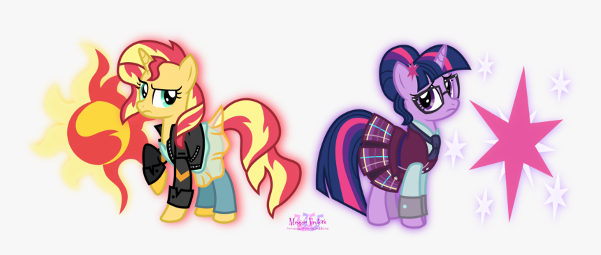 Twilight Sparkle And Sunset Shimmer Pony, HD Png Download