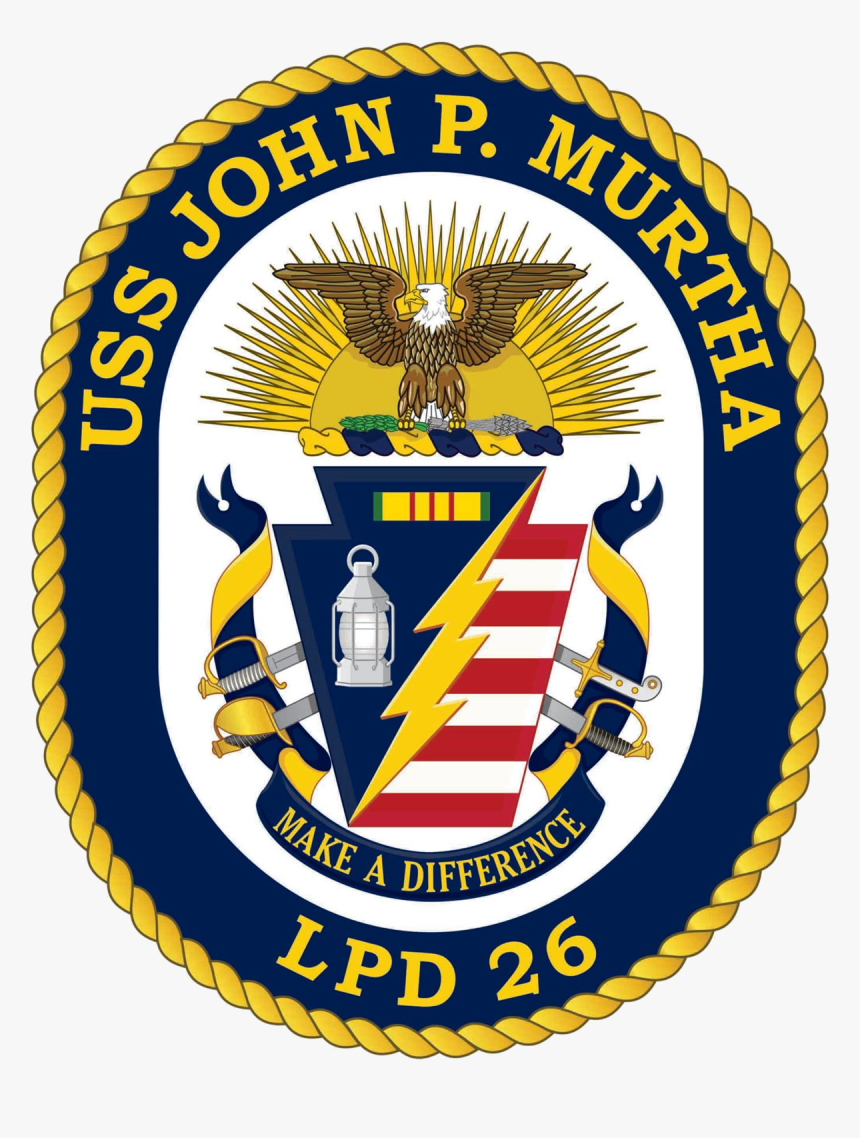 Uss John P Murtha Crest, HD Png Download