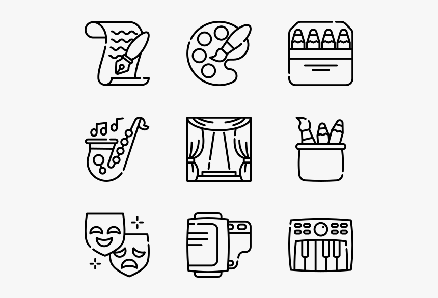 Fine Arts - Resume Icons Png, Transparent Png