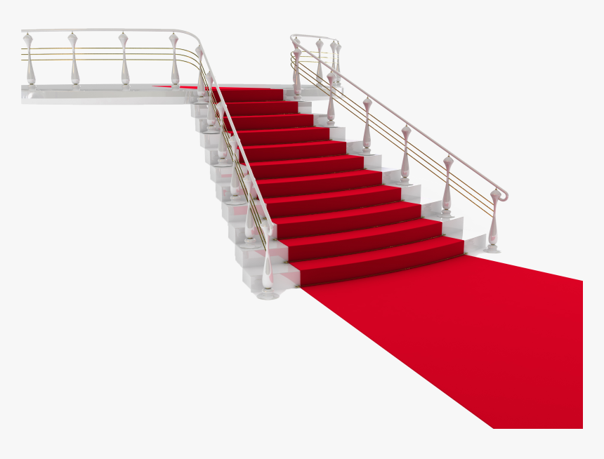 Transparent Red Carpet Background Png - Transparent Staircase Background, Png Download