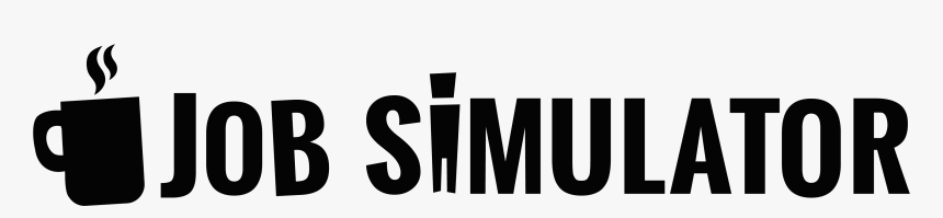 Job Simulator Black Logo Lockup - Job Simulator Logo Png, Transparent Png