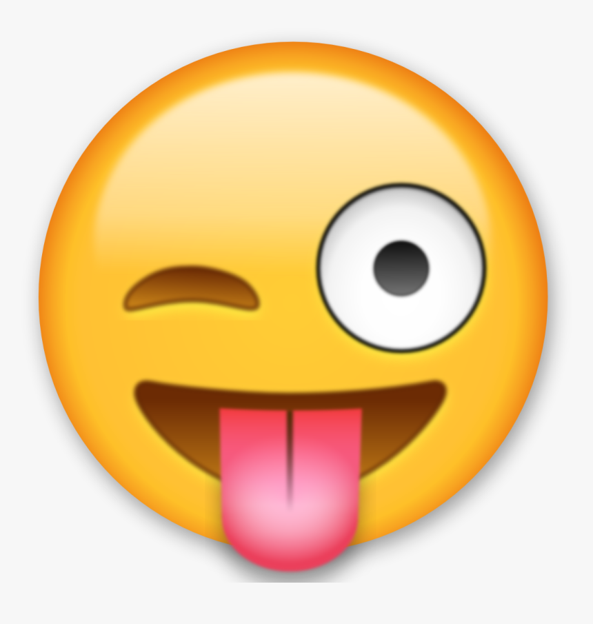 Emoji Smiley Drawing Emoticon - Sticking Tongue Emoji, HD Png Download