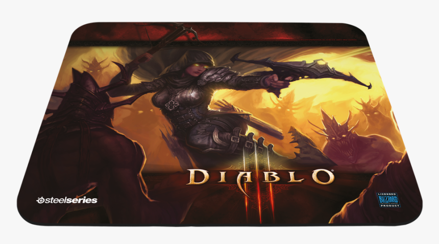 Qck Diablo3 Demon Hunter Edition - Steelseries Qck Diablo 3 Mousepad, HD Png Download