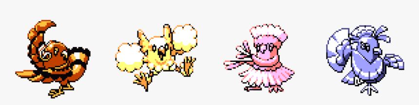 Oricorio’s 4 Forms - Pokemon Sun And Moon Pokemon Pixel, HD Png Download