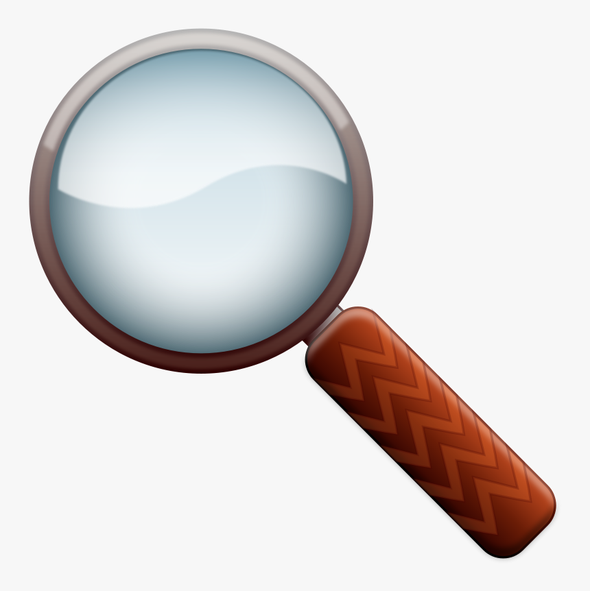 Clip Art Collection Of Free Detection - Magnifying Glass To Color, HD Png Download