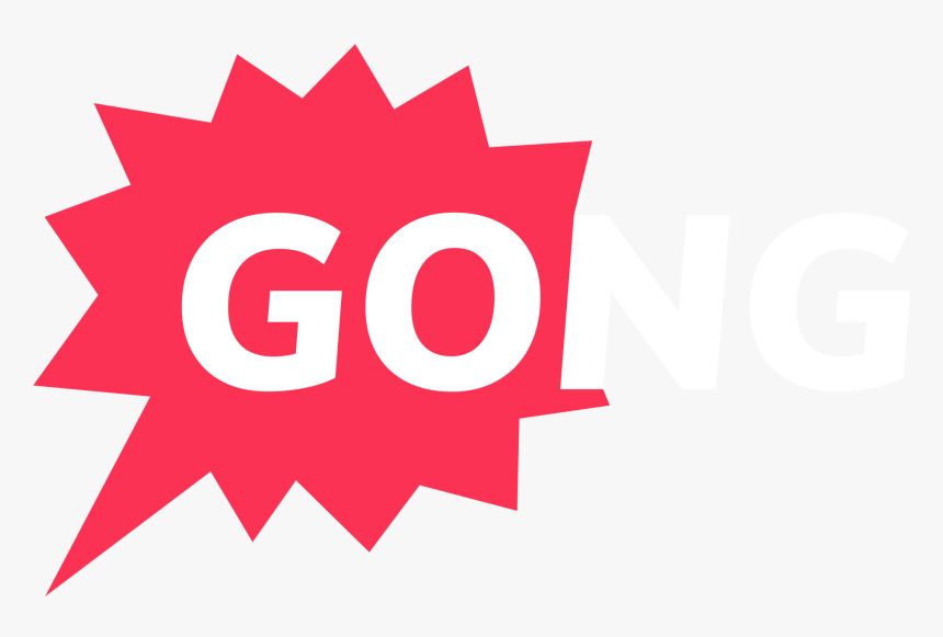 Gong White Logo Png, Transparent Png