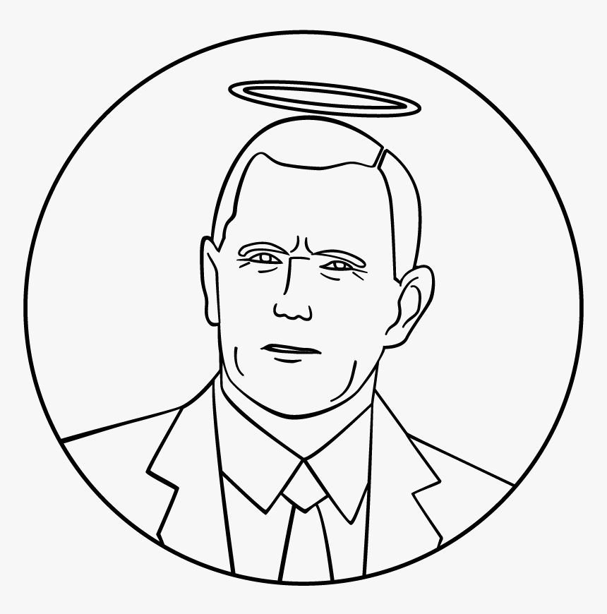 Transparent Pence Png - Mike Pence Vice President Drawing, Png Download