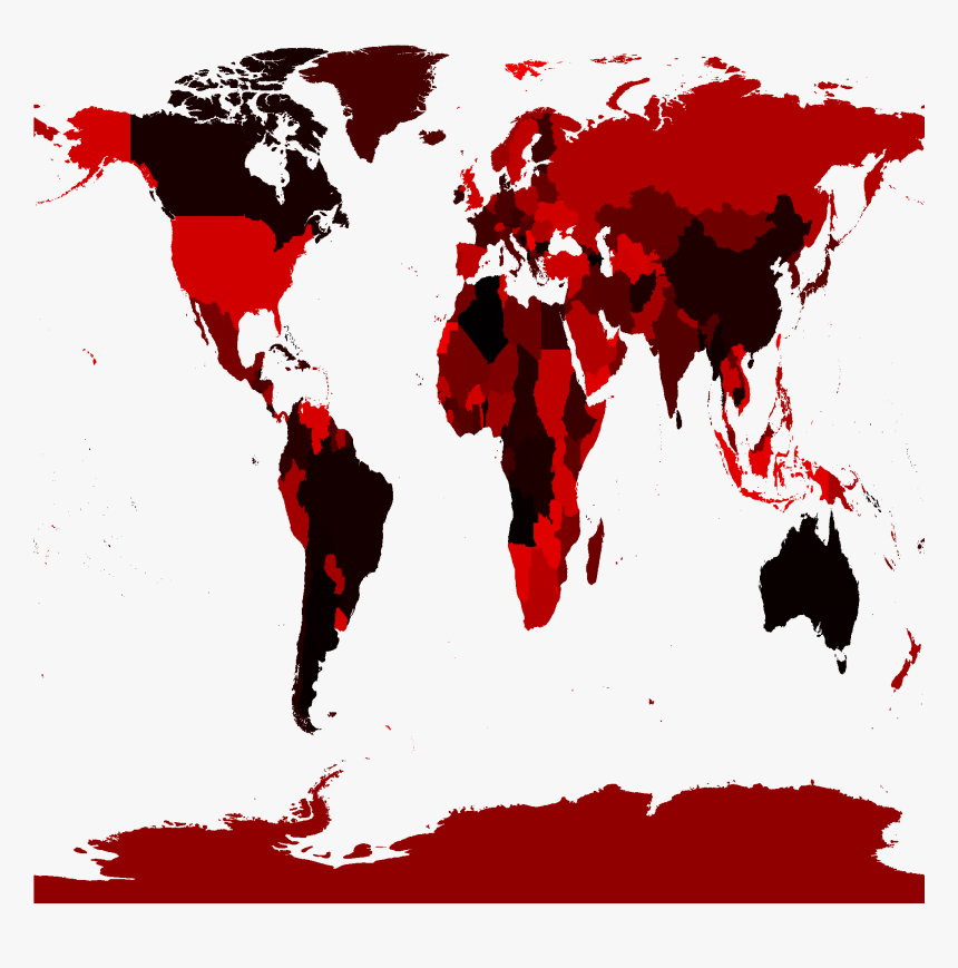 World Map Watercolor Art, HD Png Download