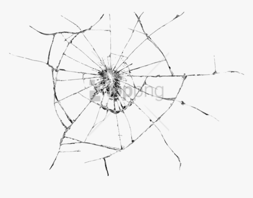 Transparent Crack In Wall Clipart - Transparent Background Cracked Screen Transparent, HD Png Download