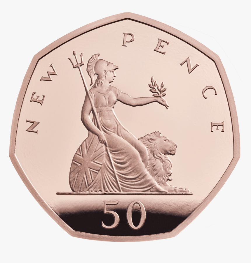 50 Years 50p Coin, HD Png Download
