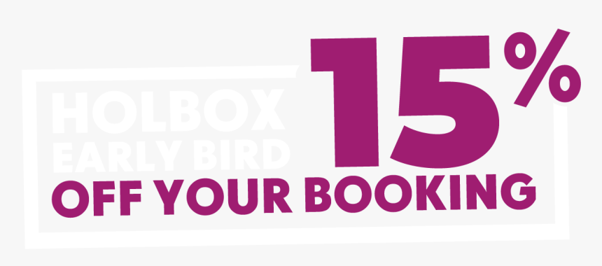 Holbox Early Bird 20% Off Your Booking - Graphic Design, HD Png Download