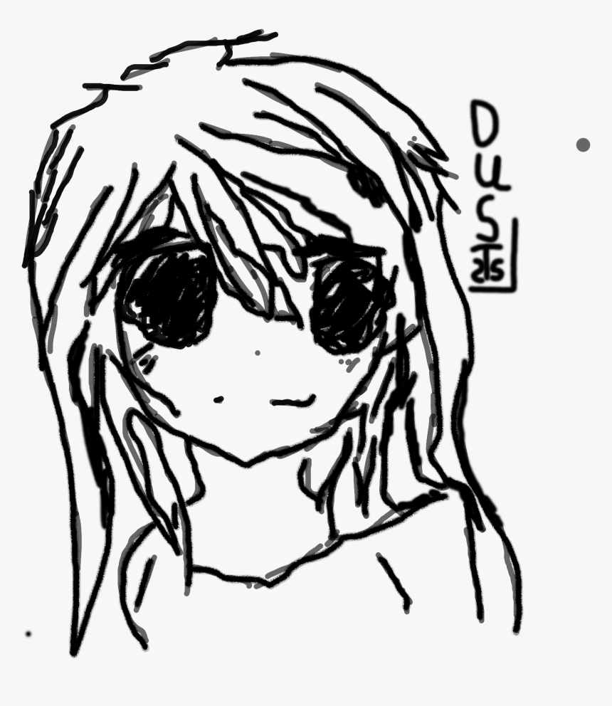 Scary Face - Sketch, HD Png Download