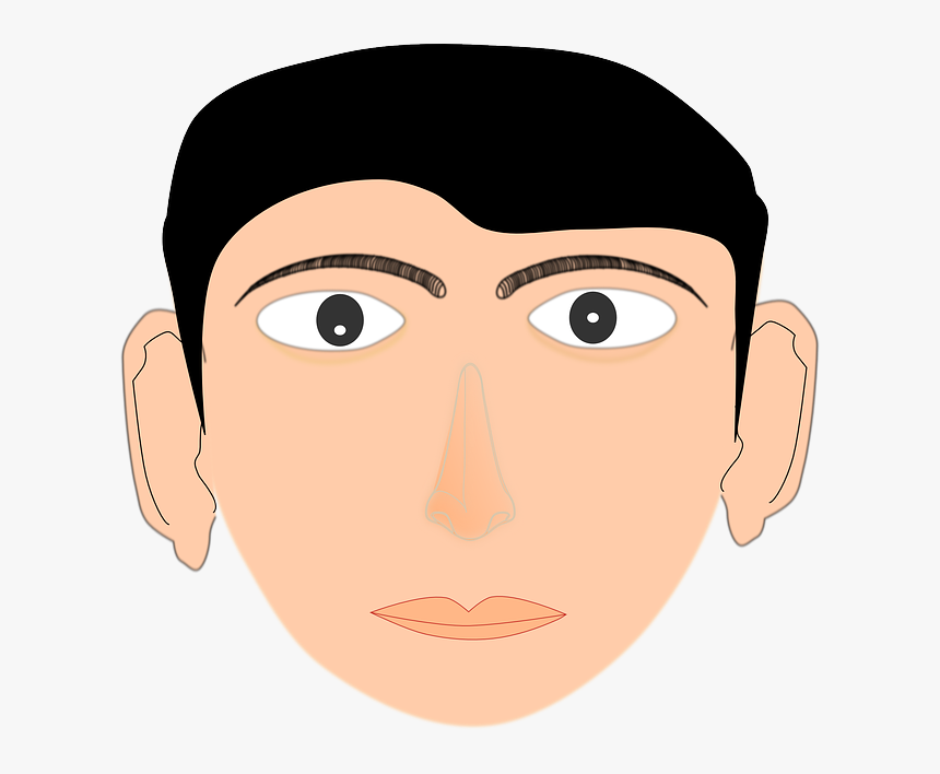 Transparent Human Face Clipart - Wajah Laki Laki Kartun, HD Png Download