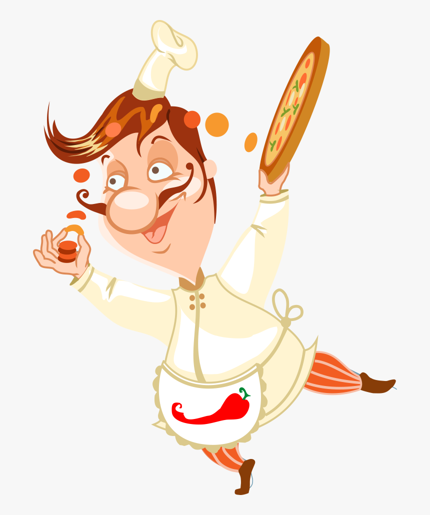 Pizza Cook Chef European Cuisine - Chef, HD Png Download