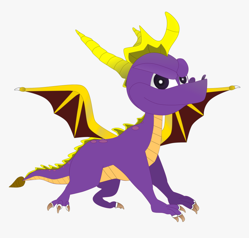 Spyro The Dragon Vector Clipart , Png Download - Spyro Clipart, Transparent Png