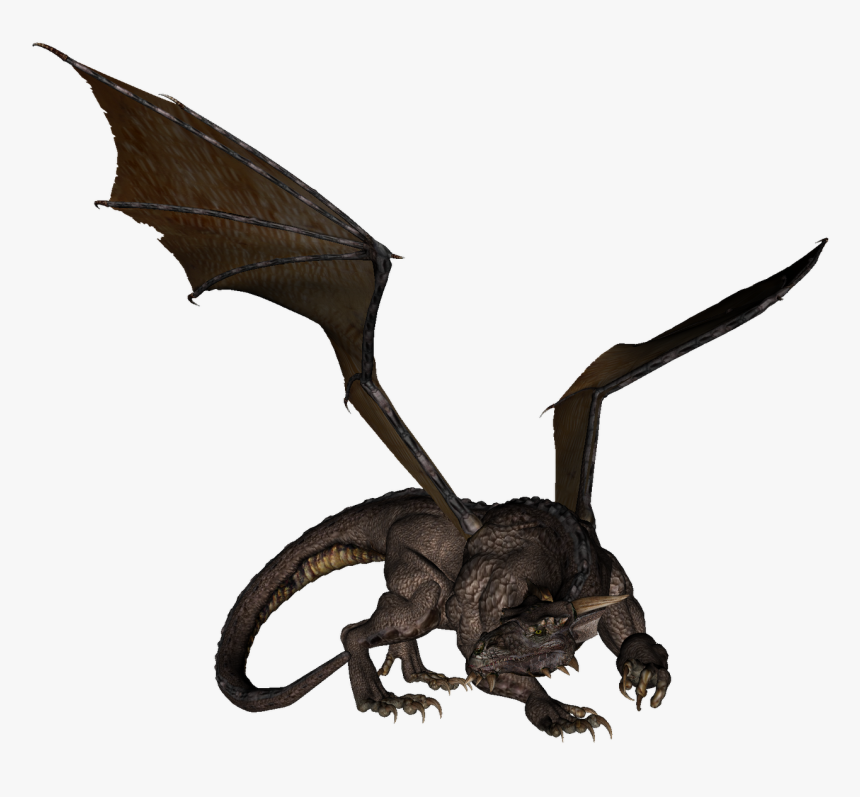 Dragon Vector Realistic , Png Download - Dragon Png High Resolution, Transparent Png