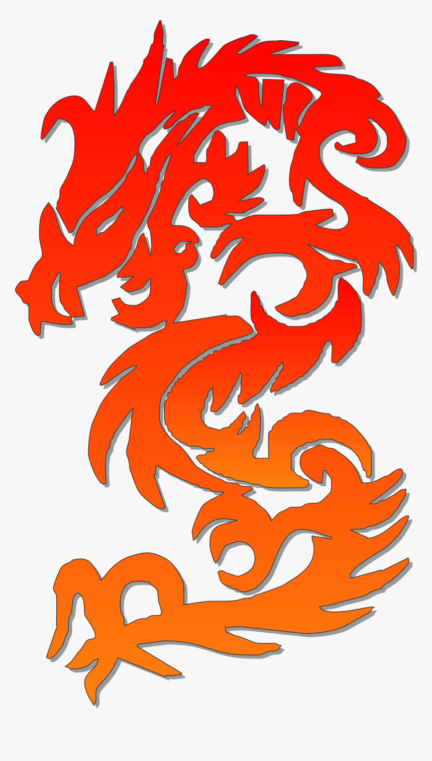 Free Vector Chinese Dragon - Chinese Lion Clip Art, HD Png Download