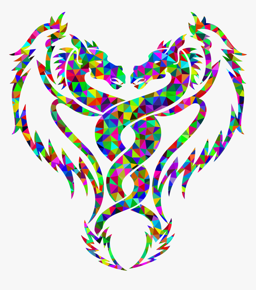 Transparent Double Rainbow Clipart - Tribal Tattoo Design, HD Png Download