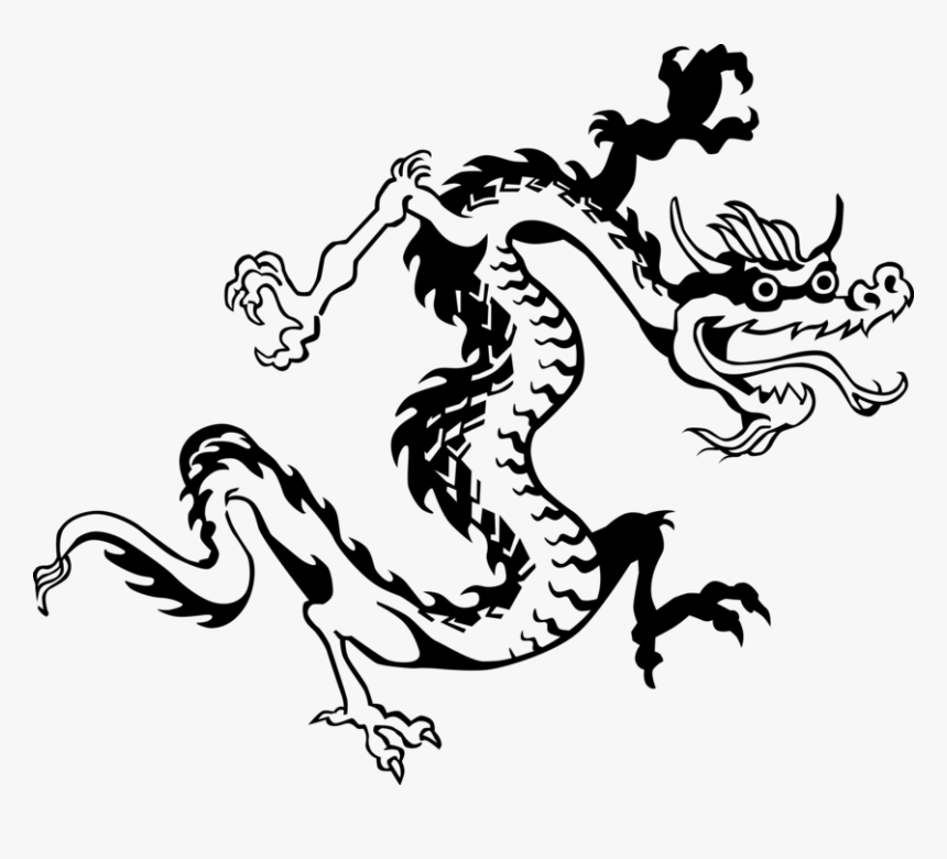 Vector Illustration Of Chinese Mythological Dragon - Chinesischer Drache Clipart, HD Png Download