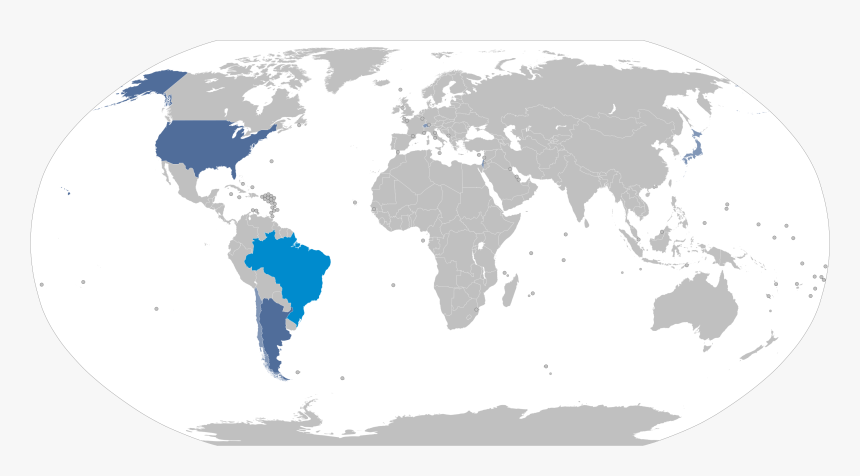 Us And Argentina Map, HD Png Download