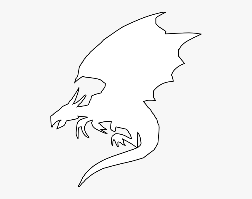 Flying Dragon Clip Art - White Dragon Clip Art, HD Png Download