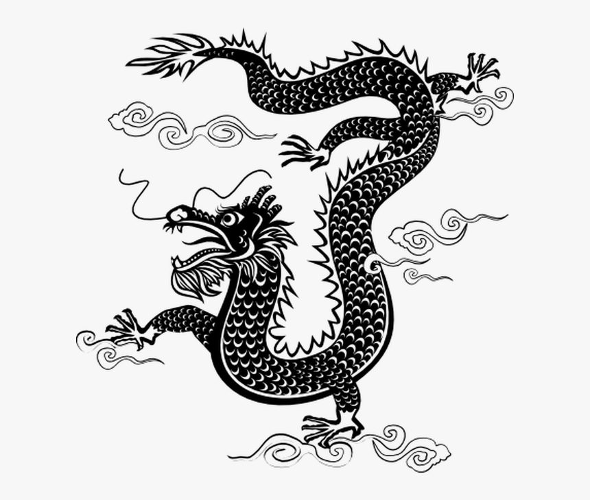 Chinese Clouds With Dragon, HD Png Download