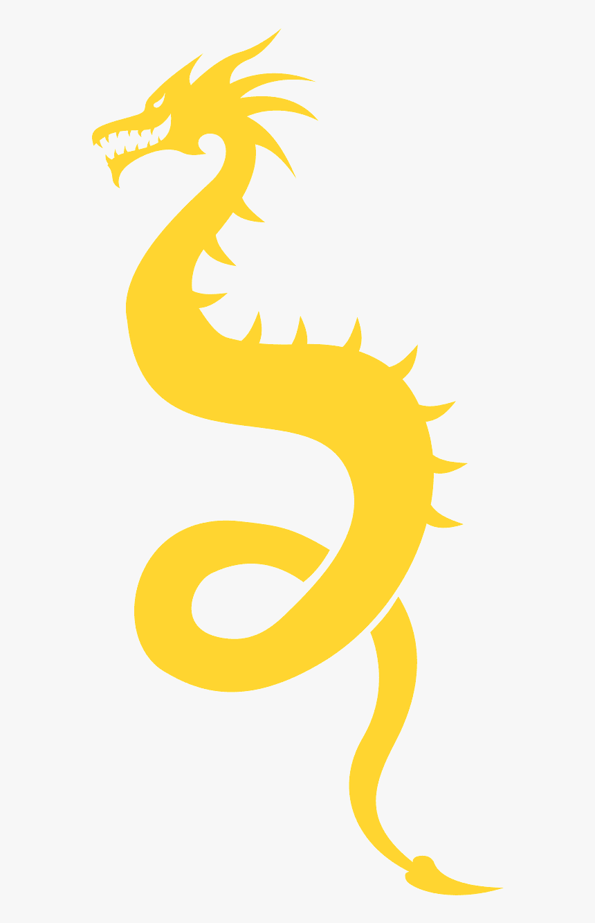 Silueta De Dragon Chino, HD Png Download
