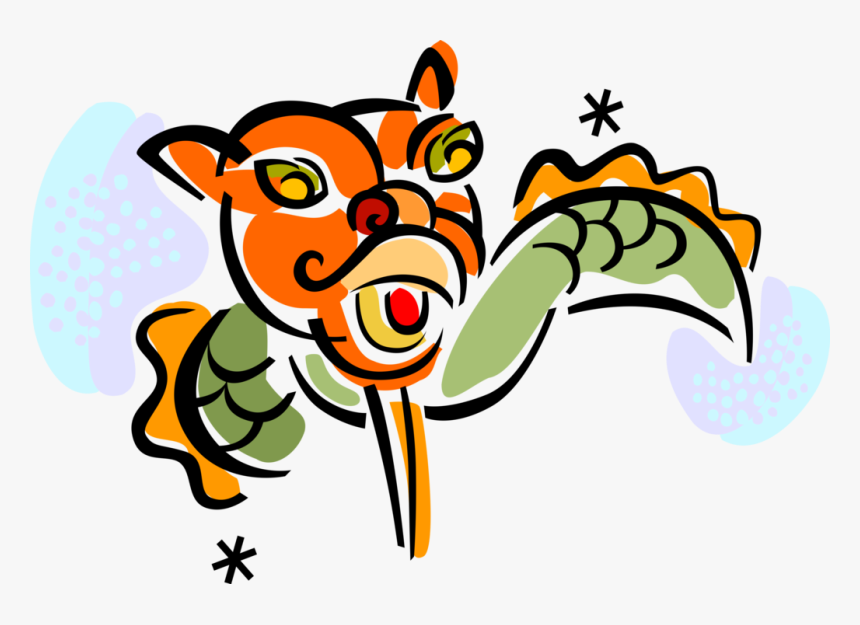 Vector Illustration Of Chinese Mythological Dragon, HD Png Download