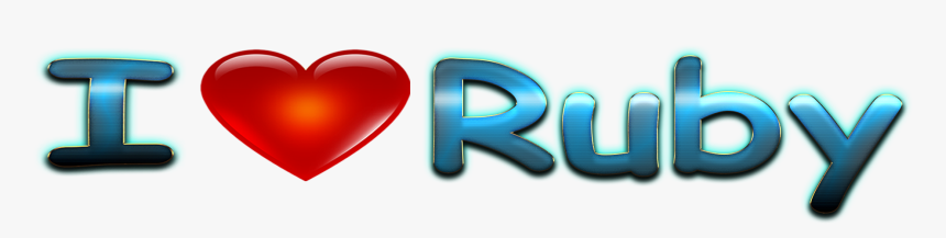 Ruby Love Name Heart Design Png - Heart, Transparent Png
