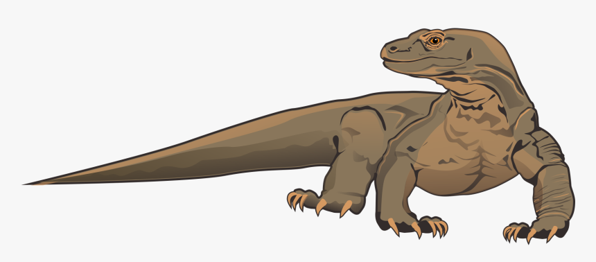 Clipart Dragon Realistic - Komodo Dragon Clipart, HD Png Download