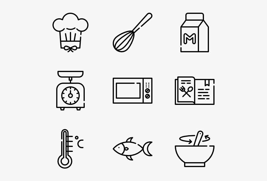 Cooking - Line Art, HD Png Download