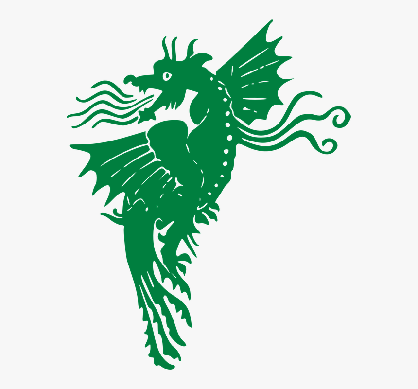 Dragon, Green, Flying, Fire, Tattoo - Tattoo Png, Transparent Png