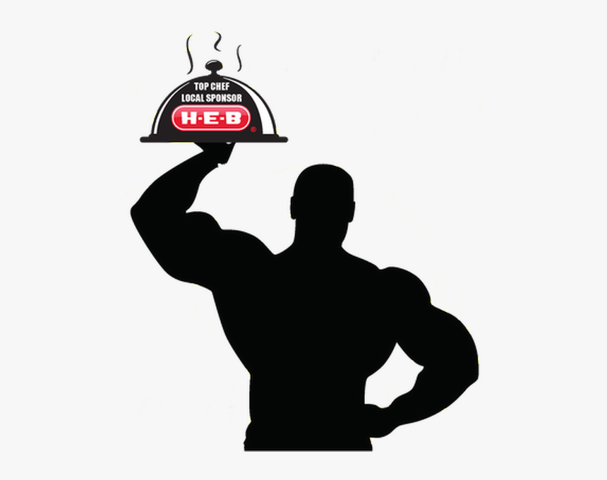 Black Muscle Man Cartoon, HD Png Download