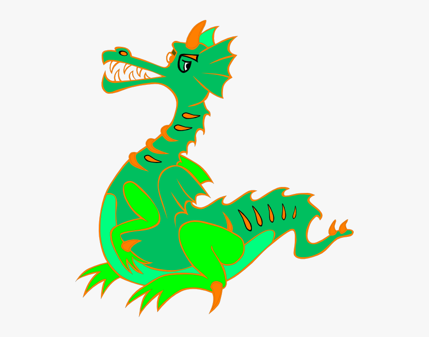 Green - Dragon - Clipart - Green Dragon, HD Png Download