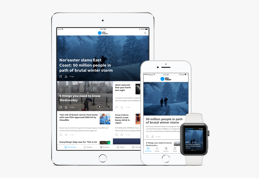 Usa Today Apps - Iphone, HD Png Download