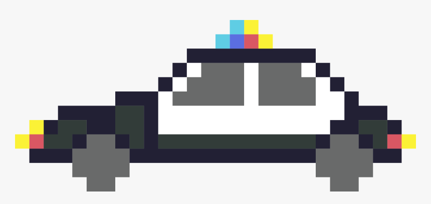 Pixel Art Police Car Clip Arts - Pixel Art Police Car, HD Png Download