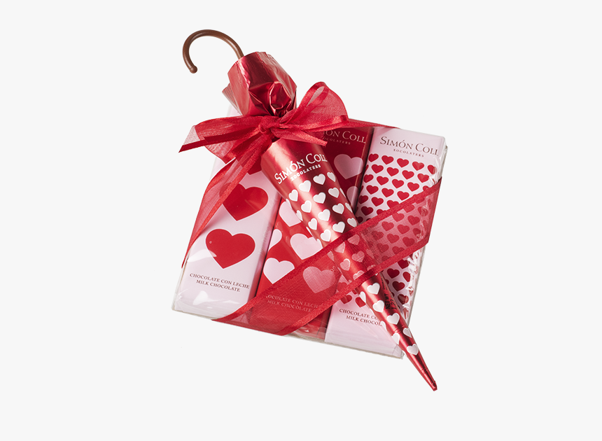 Pack Chocolatinas Corazones 3x18g Paraguas Corazones - Wrapping Paper, HD Png Download