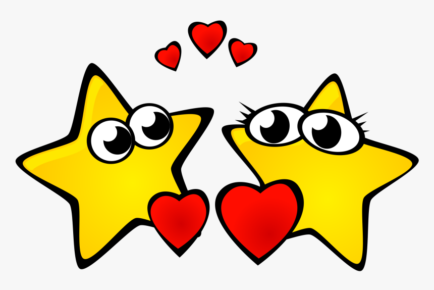 Stars In Love Cartoon, HD Png Download