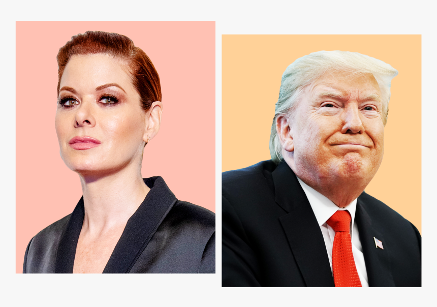 Debra Messing And Donald Trump - Businessperson, HD Png Download
