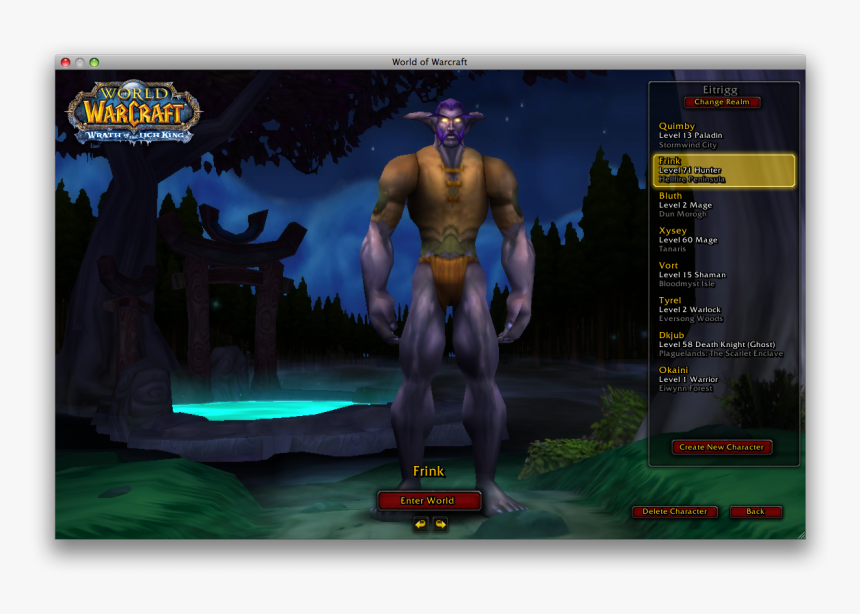 That S A Picture Of My Wow Character, Frink - World Of Warcraft, HD Png Download