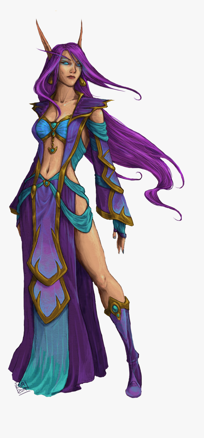 Wow Png Female Mage - Mage Costumes For Women, Transparent Png