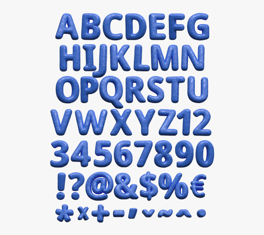 Blue Clay Blue Font, HD Png Download